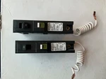 Lot Of 4 Square Homeline HOM120CAFCI Amp Circuit Breakers Tested. Fixed Price $145.00.