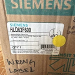 Siemens HLD63F600 Pole 600AMP Circuit Breaker New In Boz. Fixed Price $2500.00.