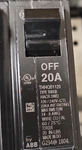 Abb THHQB1120 Circuit Breaker 20A 120/240V Analog On/off Black. Fixed Price $45.00.