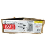 Ge 100 Amp 20-SPACE 20-CIRCUIT Main Breaker Indoor Contractor Kit TM2010CCUBK1. Fixed Price $109.95.