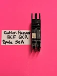 Cutler Hammer Circuit Breaker QCF2050 Pole 120/240V 50A. Fixed Price $20.00.