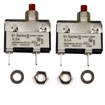 Zookoto 2PACK 125/250V Dc Manual Reset Push Button Thermal 0.5A, White. Fixed Price $17.97.