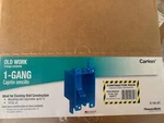 (50 Pack) Carlon B114R-UPC Single Gang Old Work Box, Switch. Fixed Price $94.99.