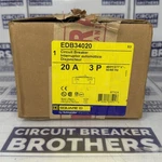 Square EDB34020 Amp 480/277V Pole Circuit Breaker-warranty (new In Box). Fixed Price $150.00.