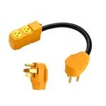 Amp To 110V Rv Distribution Adapter, Nema 14-50P X 5-20R/15R R.... Fixed Price $40.34.