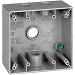 Sigma Engineered Solutions, Gray Electric 14351 1/2-INCH Hole 2-GANG Box. Fixed Price $22.11.