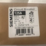 New Siemens QS2125 Pole 125AMP 120 240VAC Type Plug Main Circuit Breaker. Fixed Price $59.99.