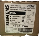 Box Of 12- Siemens (B120HH) Hbl Type Single Pole 20A Breakers- New Take Outs. Fixed Price $90.00.