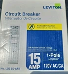 Leviton LB115-AFR Amp Afci Circuit Breaker 1-POLE 120V Arc Fault New. Fixed Price $39.00.