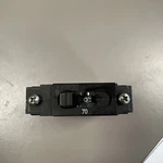 Midnite Solar MNEDC70 Circuit Breaker 70A 150VDC 1-POLE Panel Mount. Fixed Price $21.00.