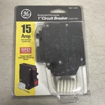 Ge Q-line Amp Single Pole Ground Fault Circuit Breaker (THQL1115GFP) #0565. Fixed Price $22.00.
