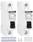 Dihool Ac/dc Miniature Circuit Breakers, Pack, Single Pole 6 Amp, 12V White. Fixed Price $20.41.