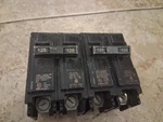 Two Siemens Q2125 Circuit Breakers, 125A, Poles, 120/240 Vac, Type Qp Read. Fixed Price $45.00.