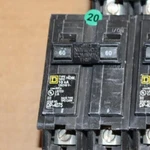 One Single New Square D HOM260 Pole Amp Plug Homeline Breaker GN#17-23. Fixed Price $21.41.