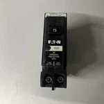 Used Eaton BRP115GF Circuit Breaker, 15A, 1P, 120V, 10 Kaic, Type. Fixed Price $22.95.