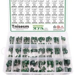 Tnisesm 375 Pcs 24 Value Metalized Mylar Polyester Film Capacitors Assortment Ki. Fixed Price $14.11.