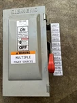 Siemens HF361J Type Vb Ii Fusible Heavy Duty Safety Switch 30A 600V W/ FRS-R-5. Fixed Price $69.99.