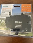 New Siemens #Q1515AFCNP Tandem Afci Afi 15A/15A Breaker Plug On Neutral. Fixed Price $99.99.