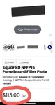 Square NFFP15 - Panelboard Filler Plate Black Plastic Rectangular. Fixed Price $59.99.