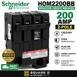 Square D HOM2200BB Amp 2-POLE Circuit Breaker Plug-on 120/240V. Fixed Price $188.89.