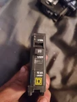 Square D QO120CAFIC 20A Pole Mini Circuit Breaker - Black. Fixed Price $20.00.