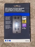 Eaton Usb-a Charger Outlet W/ Duplex Receptacle Oil Rubbed Bronze TR7755RB-KB-LB. Fixed Price $23.99.