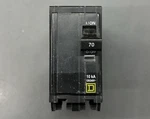 Square QO270 Circuit Breaker 70-AMP 2-POLE 120/240V 10KA Plug-on Used. Fixed Price $25.00.