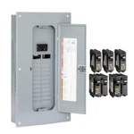 Homeline 100 Amp 24-SPACE 48-CIRCUIT Indoor Main Breaker Plug-on Neutral Load. Fixed Price $142.71.