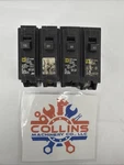 (lot Of 4) Square D HOM150,120,130,150 Breakers, 1P, 15-50A, Type, Plug-in. Fixed Price $25.25.