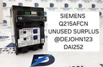 Siemens Q215AFCN Circuit Breaker, 15A, Pole, 120/240V, Qafn, Unused Surplus. Fixed Price $70.00.