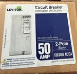 Leviton LB250-TR 50A 2P Breaker 120/240V 10KA Lot Of. Fixed Price $89.00.
