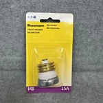 Amp Bussmann BP/MB-15 Edison Base Plug Fuse 125V Circuit Breaker New. Fixed Price $14.99.