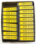 Lot Of 90 Bussmann AGX4/10 250 Volt 4/10TH Amp 1/4" 1" Glass Fuses Fast Acting. Fixed Price $52.99.