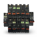 Lot Of 11 Federal Pacific Fpe Stab-lok NA120 Pole Na-ni Circuit Breakers. Fixed Price $120.00.