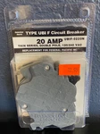 Connecticut Electric UBIF-0220N 20AMP Double Pole Circuit Breaker Type Thi. Fixed Price $39.95.