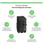 Square By Schneider Electric QO260CP Amp Two-pole Circuit Breaker New. Fixed Price $22.00.