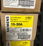 Box 6 Siemens Q21530CT2 15A/30A 120-240V Circuit Breaker New In. Fixed Price $220.00.
