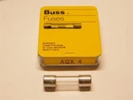 5 Bussmann AGX4 Formally 8AG 4A Fast Acting Glass Cartridge Fuses 1/4 1". Fixed Price $9.99.