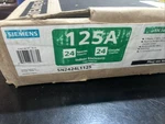 New Siemens SN2424L1125, 125A Main 120/240V, 1PH3W, Indoor Load Center (a). Fixed Price $120.00.