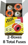 Cooper Bussmann Fuses TL-20 20AMP Edison Base 2-BOXES ( 8 Total ) Nos. Fixed Price $24.99.