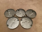 Hubbell Raco 8293 4" 1/2" Round Ceiling Rated For 50 Lb Fixture Pans. Fixed Price $23.99.