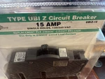 Connecticut Electric UBIZ-15 Zinsco Circuit Breaker Single Poles Amp 120 V. Fixed Price $27.50.