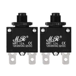 Uxcell 2PCS Thermal Overload Protector Ac 125/250V 12A Push Button Reset.... Fixed Price $14.92.